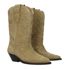 Isabel Marant Beige Leather Ankle Boots - EU36/US6