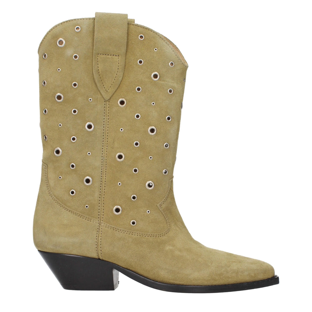 Isabel Marant Beige Leather Ankle Boots - EU36/US6