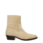 Isabel Marant Beige Leather Ankle Boots - EU40/US7