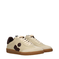 Isabel Marant Beige Leather Low Top Sneakers - EU36/US6