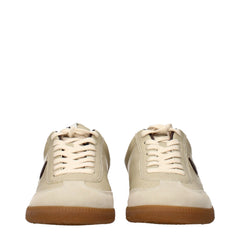 Isabel Marant Beige Leather Low Top Sneakers - EU36/US6