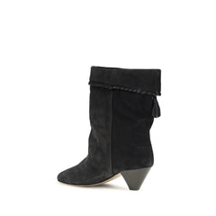 Isabel Marant Black Calf Leather Bos Taurus Boots - EU41/US11