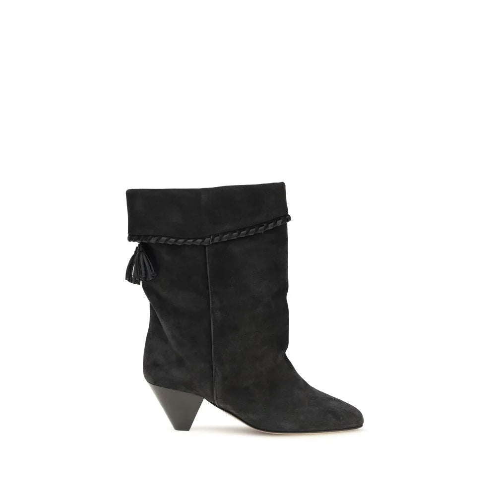 Isabel Marant Black Calf Leather Bos Taurus Boots - EU41/US11