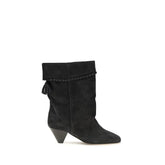 Isabel Marant Black Calf Leather Bos Taurus Boots - EU41/US11