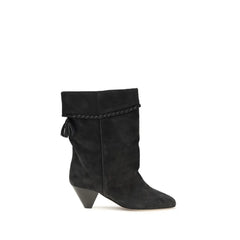 Isabel Marant Black Calf Leather Bos Taurus Boots - EU41/US11