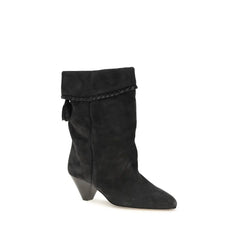 Isabel Marant Black Calf Leather Bos Taurus Boots - EU41/US11