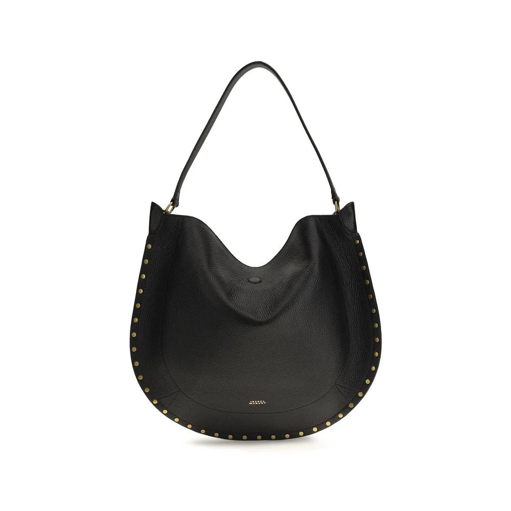 Isabel Marant Black Calf Leather Bos Taurus Shoulder Bag