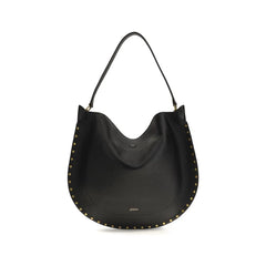 Isabel Marant Black Calf Leather Bos Taurus Shoulder Bag