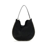 Isabel Marant Black Calf Leather Bos Taurus Shoulder Bag