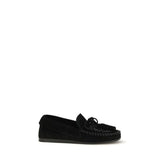 Isabel Marant Black Calf Leather Bos Taurus Slip-On Loafers
