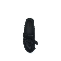 Isabel Marant Black Calf Leather Bos Taurus Slip-On Loafers