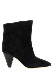 Isabel Marant Black Calfskin Ankle Boots - EU35/US5