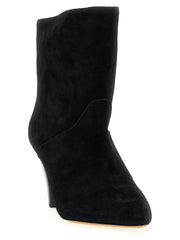Isabel Marant Black Calfskin Ankle Boots - EU35/US5