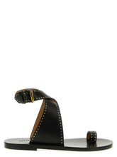 Isabel Marant Black Calfskin Flat Sandals - EU36/US6
