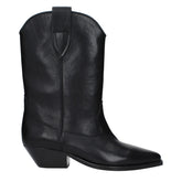 Isabel Marant Black Leather Ankle Boots - EU36/US6