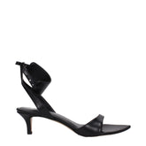 Isabel Marant Black Leather Flat Sandals - EU37/US7