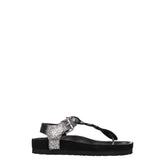 Isabel Marant Black Leather Flip-Flop Sandals