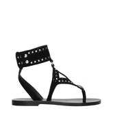 Isabel Marant Svarta Läderflip-flops - EU36/US6 - Sandaler