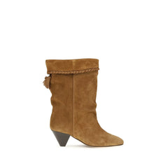 Isabel Marant Brown Calf Leather Bos Taurus Flat Boots - EU36/US6
