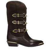 Isabel Marant Brown Leather Ankle Boots - EU37/US7