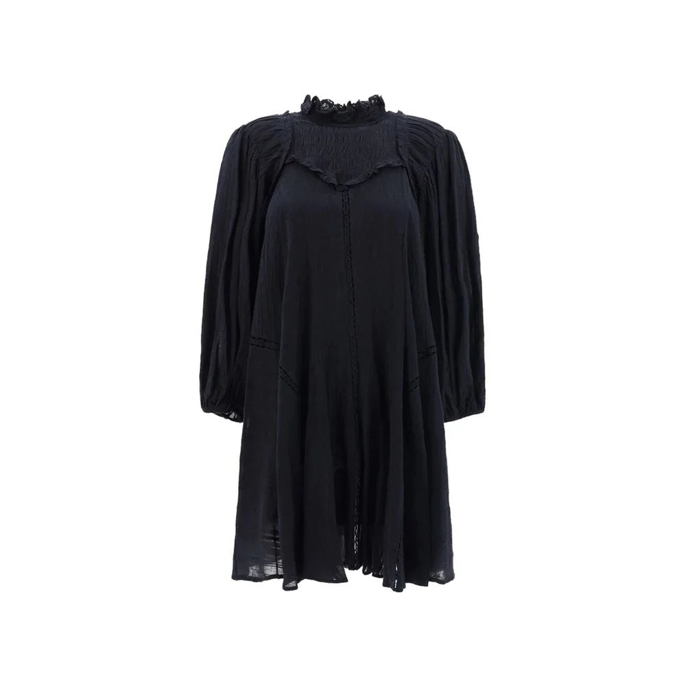 ISABEL MARANT ETOILE Black Cotton Casual Dress - 40