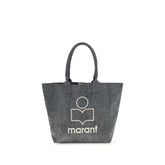 Isabel Marant Gray Cotton Shoulder Bag - Shopper Bags