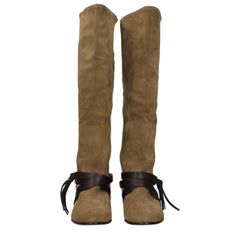 Isabel Marant Green Leather Over The Knee - EU39/US9