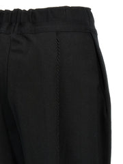 Issey Miyake Black Cotton Casual Pants - 2