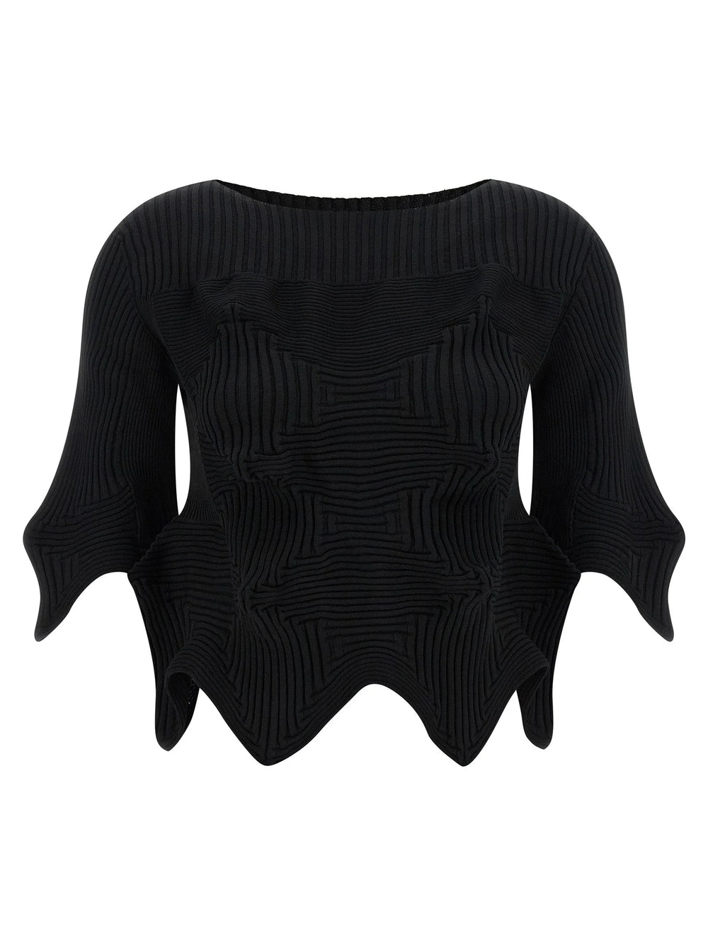 Issey Miyake Black Polyester Blouse - 2