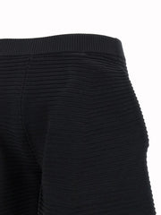Issey Miyake Black Polyester Cropped Pants - 2