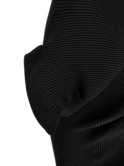 Issey Miyake Black Polyester Midi Dress - 2