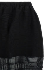 Issey Miyake Black Polyester Midi Skirt - 2