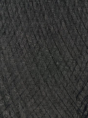 Issey Miyake Black Polyester Scarf