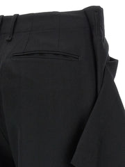 Issey Miyake Black Wool Casual Pants - 2