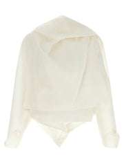 Issey Miyake White Paper Jacket - 2