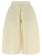 Issey Miyake White Polyester Cropped Pants - 2