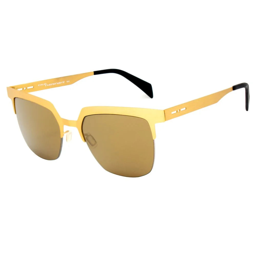 Italia Independent Gold Metal Sunglasses - Sunglasses