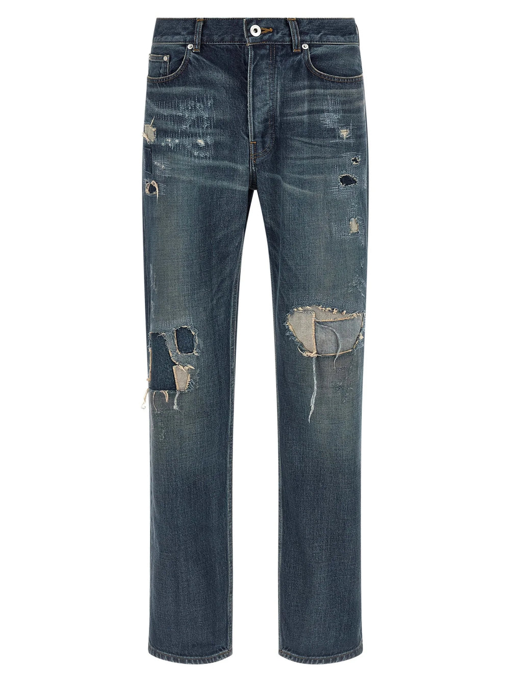 J.W.Anderson Blue Cotton Straight-Leg Jeans