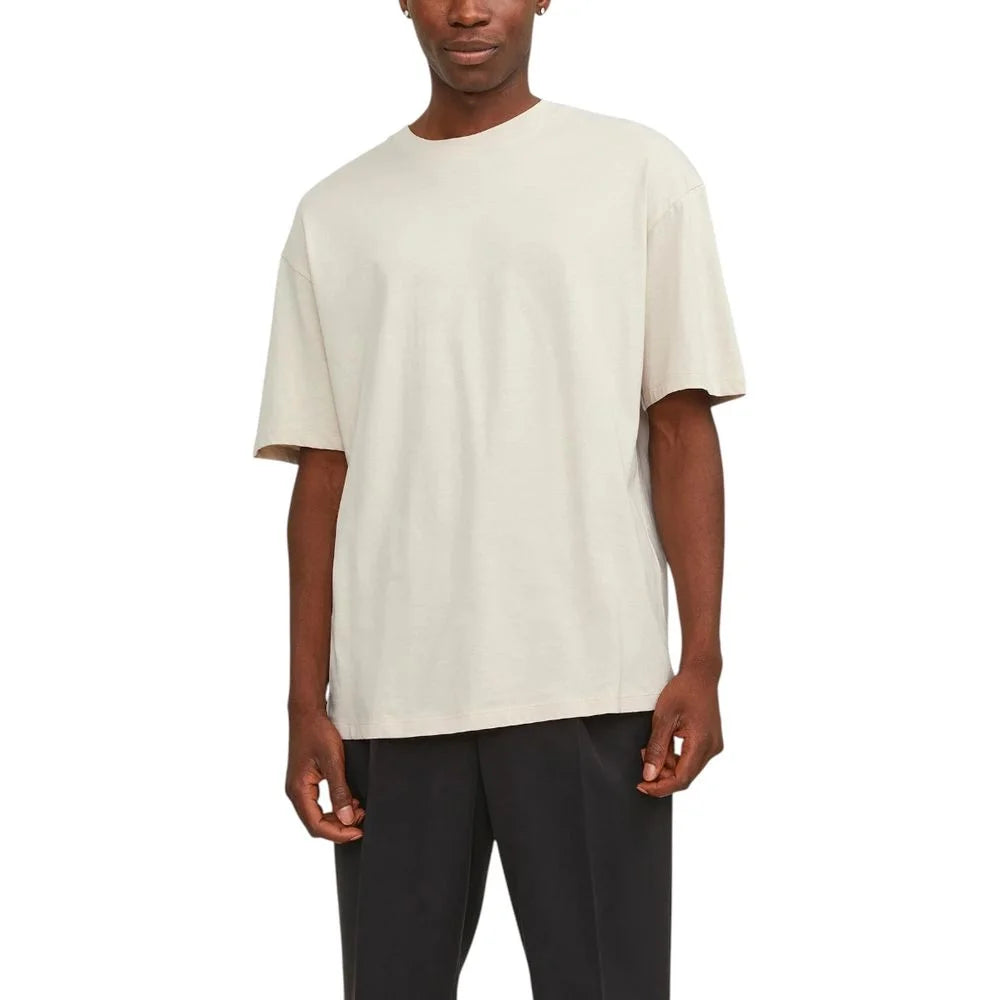 Jack Jones Beige Cotton T-Shirt - IT54 | XXL - T-Shirts