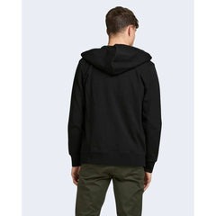 Jack Jones Black Cotton Hoody - IT44 | S - Hoodies