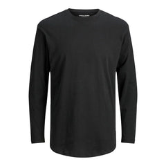 Jack Jones Black Cotton Long Sleeve - T-Shirts