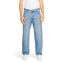 Jack Jones Blue Cotton Relaxed Fit Jean - Jeans