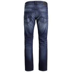 Jack Jones Blue Cotton Relaxed Fit Jean - Jeans