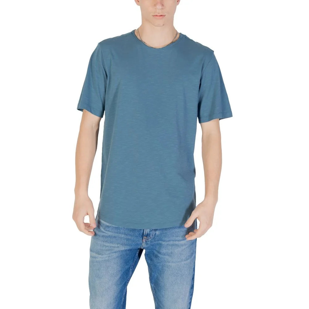 Jack Jones Blue Cotton T-Shirt - T-Shirts