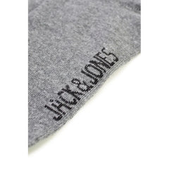 Jack Jones Gray Cotton Sock - One Size - Crew Socks