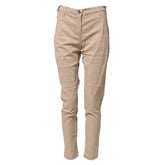 Jacob Cohen Beige Lyocell Skinny High Waist Chino Casual Pants - W28