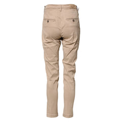 Jacob Cohen Beige Lyocell Skinny High Waist Chino Casual Pants - W28