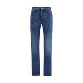 Jacob Cohen Blue Cotton Slim Fit Jeans - 34