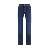 Jacob Cohen Blue Cotton Slim Fit Jeans - 34