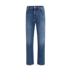 Jacob Cohen Blue Cotton Slim Fit Jeans